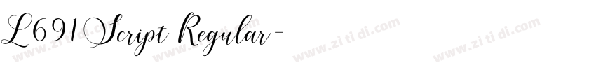 L691 Script Regular字体转换 L691 Script Regular字体转换